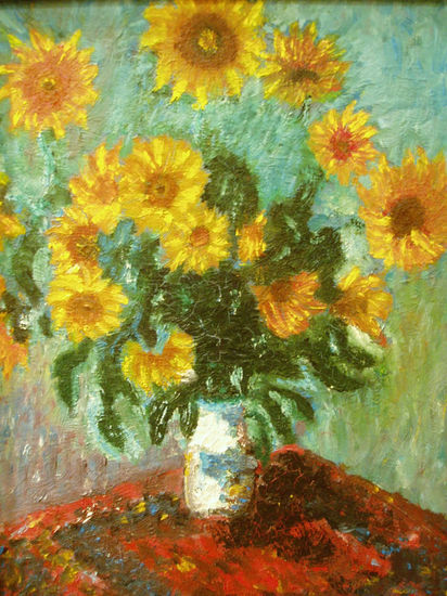 Girasoles Oil Canvas Still Life Paintings