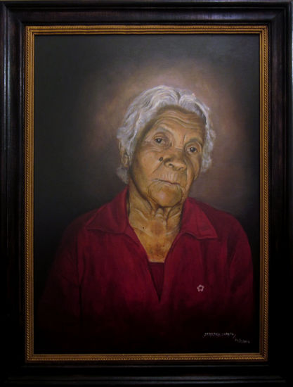 Retrato de La Abuela Óleo Lienzo Retrato