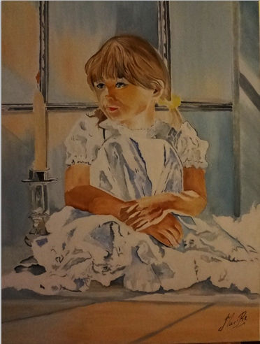 MATILDE Oil Canvas Portrait