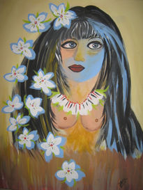 Mujer de las flores