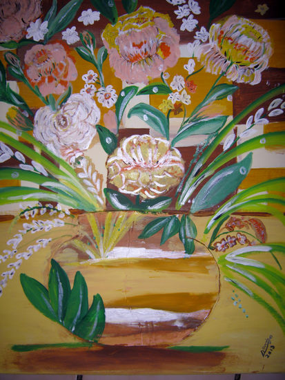 ROSI Acrylic Canvas Floral Painting