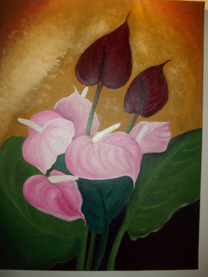 sutiles Acrylic Canvas Floral Painting