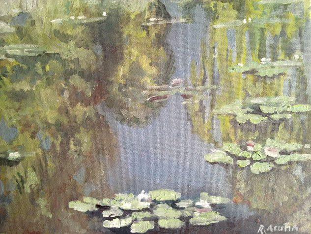 Estudio Monet Óleo Lienzo Paisaje