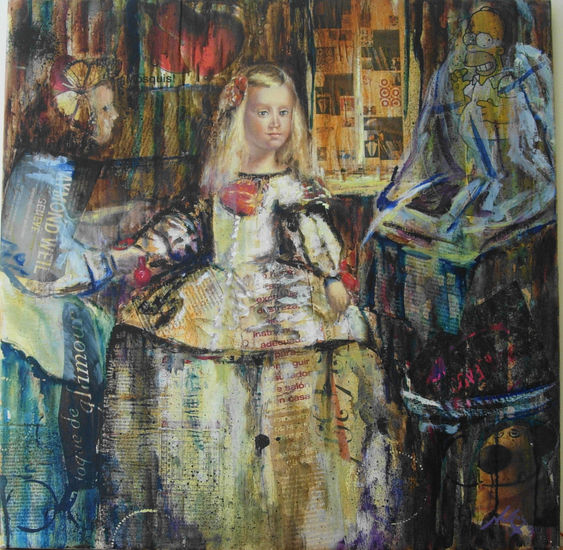 meninas1 Oil Canvas Figure Painting