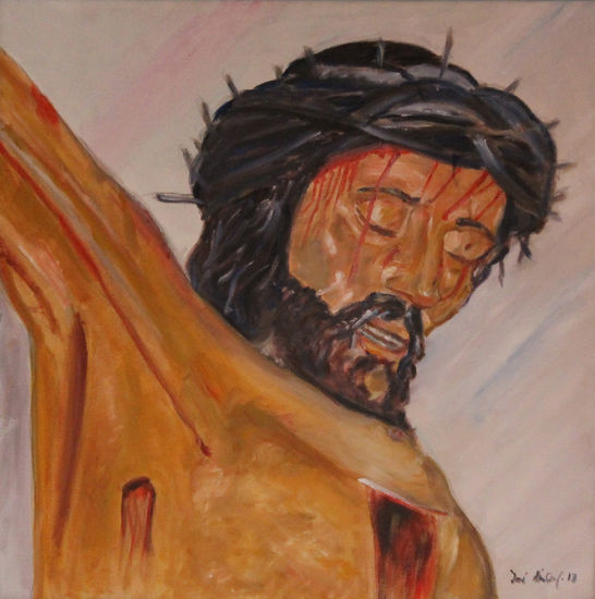 EL CRISTO Óleo Lienzo Retrato