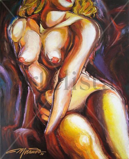 Desnudo # 3 Oil Canvas Nude Paintings