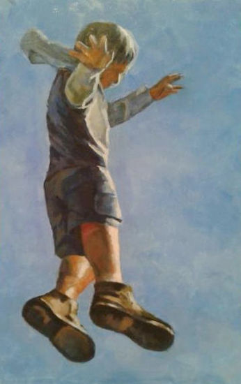 Salto Oil Panel Figure Painting