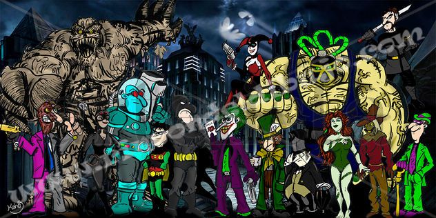 BATMAN AMIGOS Y VILLANOS