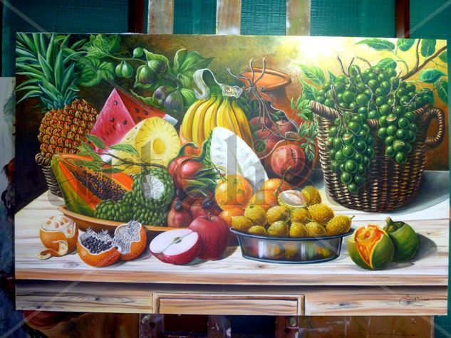 frutas del huila Oil Canvas Still Life Paintings