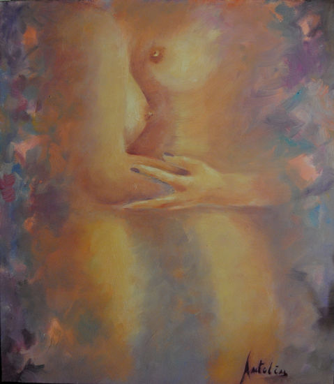 Gardenia (amor secreto) Óleo Lienzo Desnudos