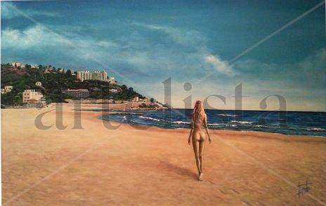 Desnudo paseando en...