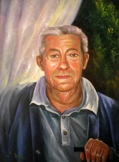 Alberto ( mi padre) Oil Canvas Figure Painting