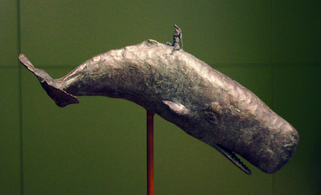 Moby Dick and Captain Ahab Bronze Figurative