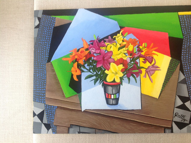 LILIS Acrylic Card Floral Painting