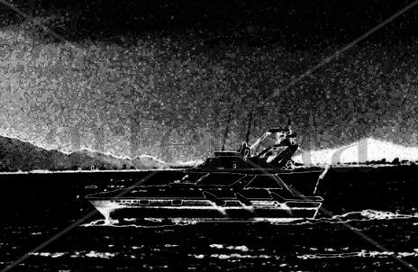 Barco en la oscuridad