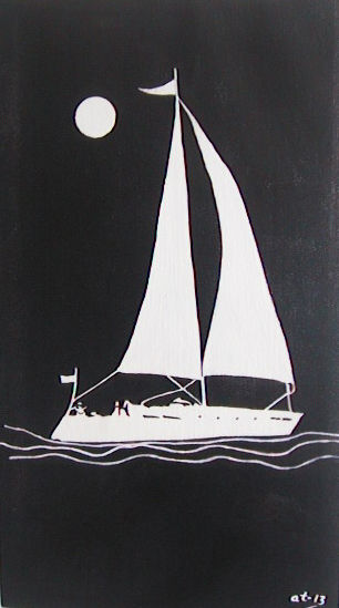 Velero Acrylic Canvas Marine Painting