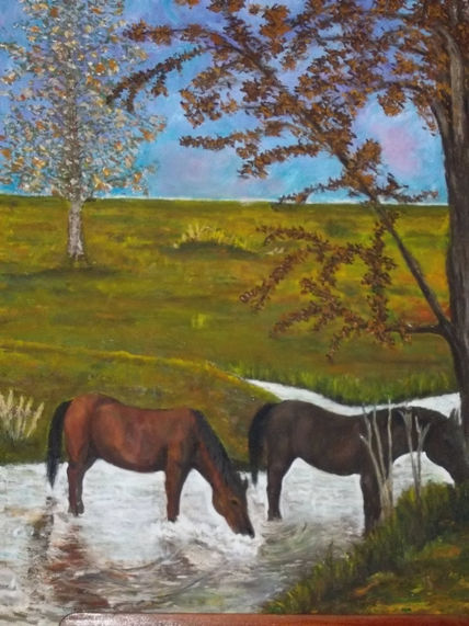 Difrutando del arroyo