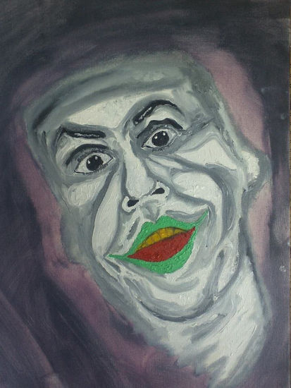 payaso Óleo Lienzo Retrato