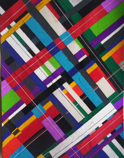 reticula collage Gouache Cartulina Otros