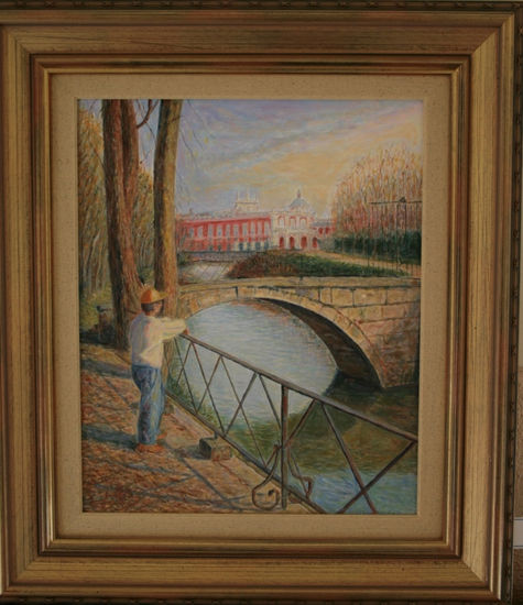 "Jardines de Aranjuez" Oil Canvas Landscaping