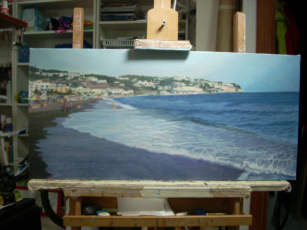 la herradura punta de la mona Oil Canvas Marine Painting