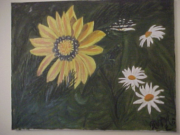 flores Oil Canvas Floral Painting