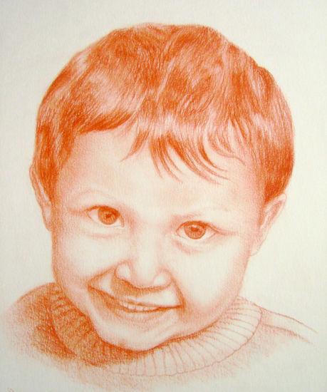 Retrato de niño Sanguine