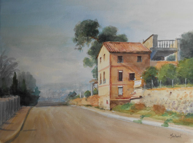 huerto de ros ( alzira valencia ) acuarela Watercolour Paper Landscaping