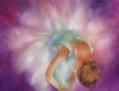 bailarina arreglando su tutu Oil Canvas Figure Painting