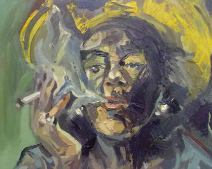 Mujer fumando