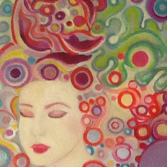 Kaleidoscope Dream Oil Canvas Portrait