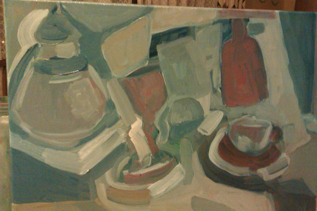 bodegon cubista Oil Canvas Still Life Paintings