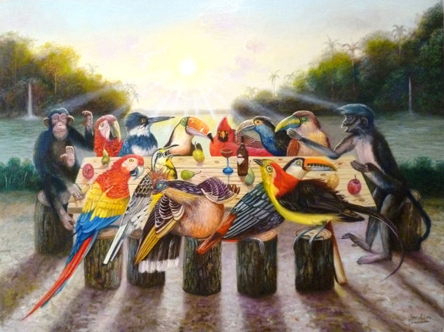 Convivencia Oil Canvas Animals