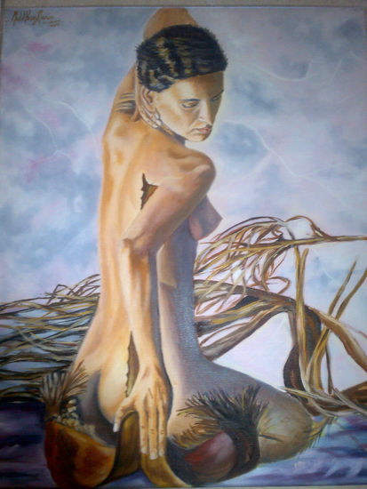 sin titutlo Oil Textile Nude Paintings