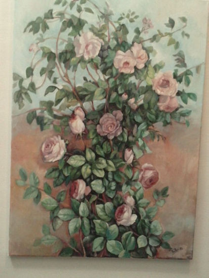 rosas rosas Oil Canvas Floral Painting