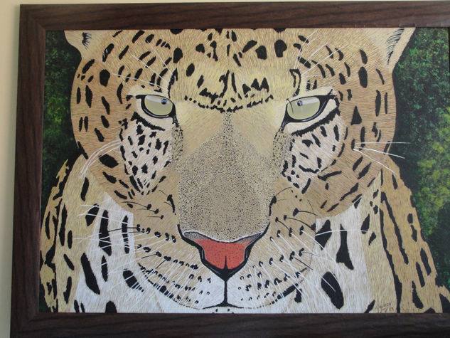 leopardo Acrylic Canvas Animals