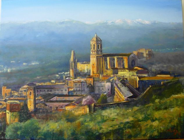 Girona Óleo Lienzo Paisaje