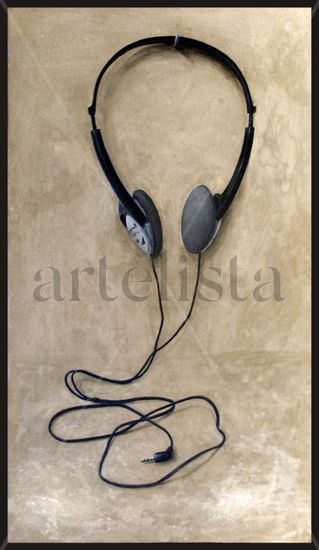 Auriculares II Acrylic Panel Still Life Paintings