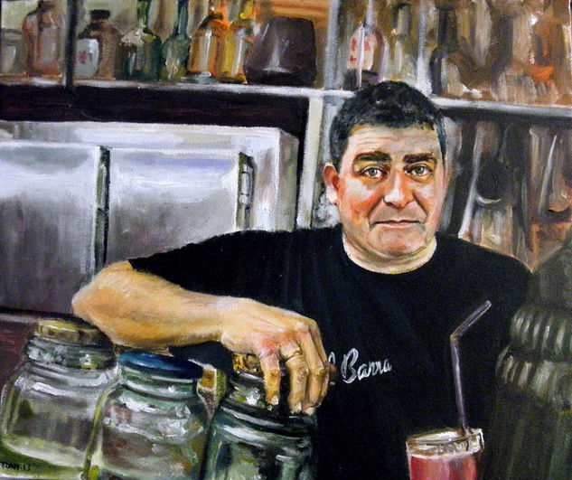 CARLOS la barra Acrílico Lienzo Retrato