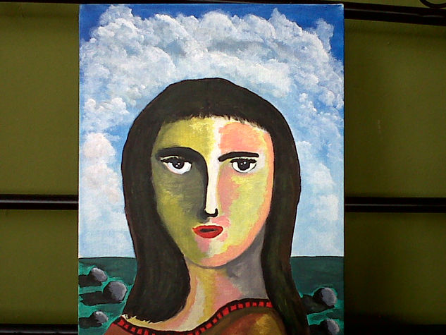 La Dama del Campo Acrílico Lienzo Retrato