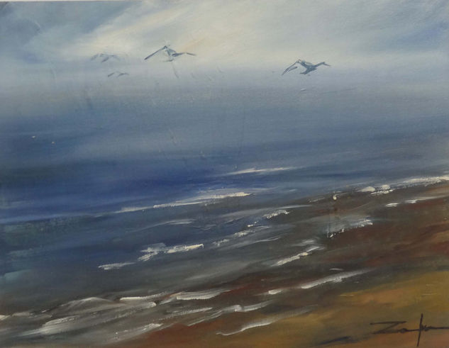 NATURALEZA EN MOVIMIENTO Oil Panel Marine Painting