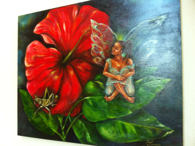 Esperanza Caribeña Acrylic Canvas Figure Painting