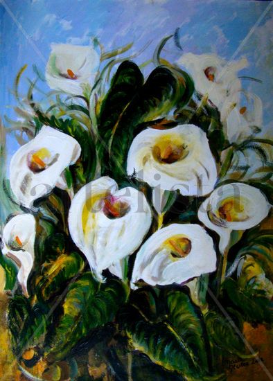 Calas Acrylic Others Floral Painting