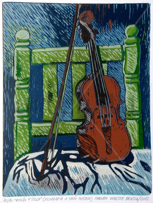 Violín y silla n.° 2 (Violin and chair n.° 2)