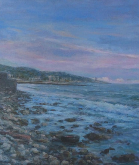 La esencia del mar. Oil Canvas Marine Painting