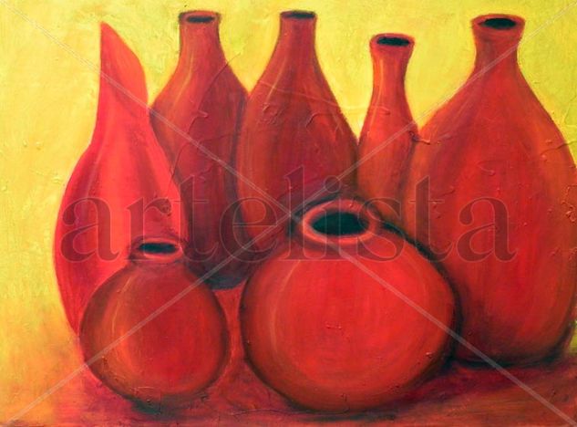 Rojos Oil Canvas Still Life Paintings