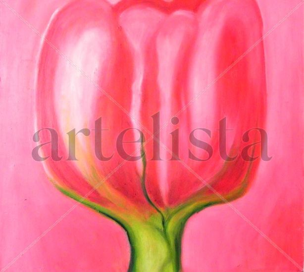 ROSA Oil Panel Floral Painting