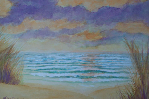 ATARDECER EN EL MAR