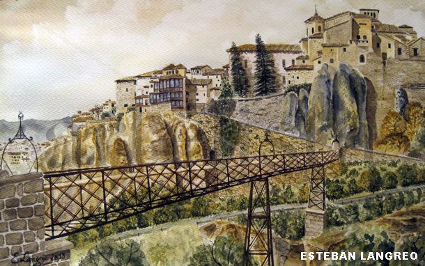 VIsta puente San pablo Watercolour Paper Landscaping