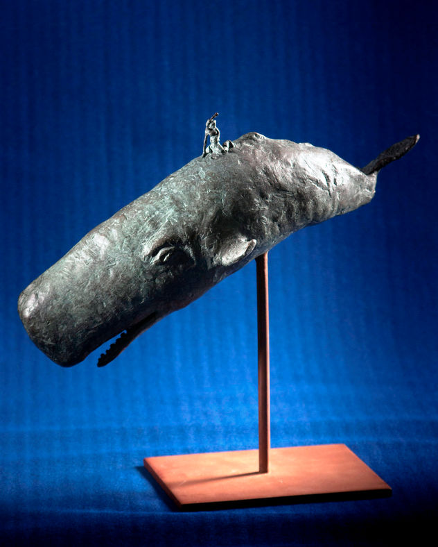 Moby Dick and the and captain Ahab.